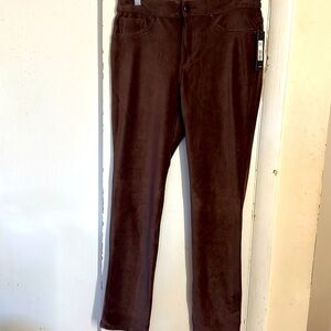 Dash Brown Corduroy Jeggings Pants Size Medium New